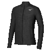 Mizuno Training Jacket (Black Melange) 1 Mizuno Training Jacket (Black Melange) -Tennis Equipment Store 62GC101309 FNT