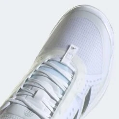Adidas Avacourt Shoes (Cloud White/Silver Metallic/Cloud White) -Tennis Equipment Store AdidasAvacourt8