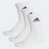 Adidas Cushioned Crew Socks (3-Pack, White) -Tennis Equipment Store AdidasCushCrewStromper