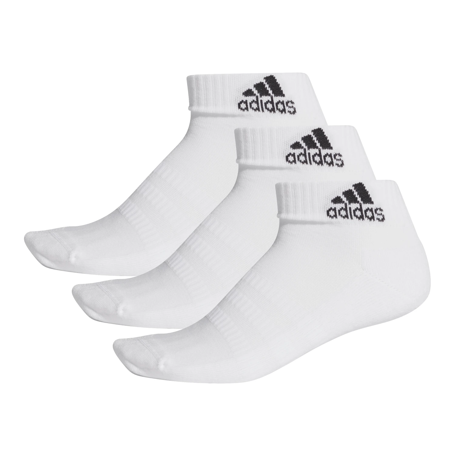 Adidas 3-Stripes Ancle Socks 3-pack (White) 4 Adidas 3-Stripes Ancle Socks 3-pack (White) - Image 2