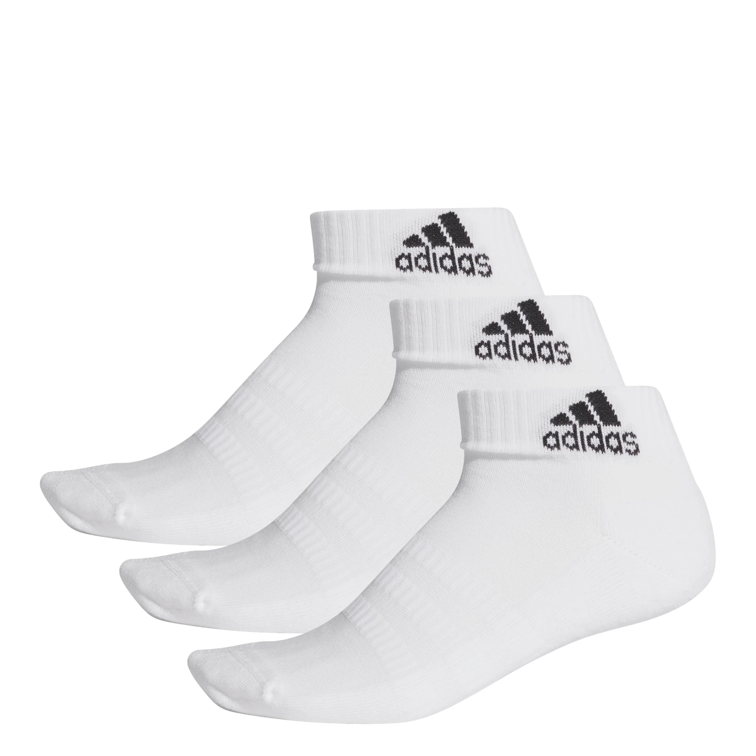 Adidas 3-Stripes Ancle Socks 3-pack (White) 3 Adidas 3-Stripes Ancle Socks 3-pack (White)