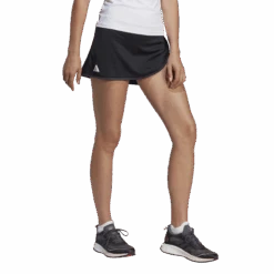 Adidas Club Skirt (Black) -Tennis Equipment Store HS1454 6 APPAREL OnModel WalkingView transparent