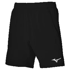 Mizuno 8" Flex Shorts (Mens, Black)