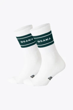 Osaka Socks 2-pack (White/Pine Green)