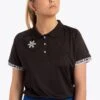 Osaka Women's Polo Jersey (Black) -Tennis Equipment Store Osakawomenspolojersey black