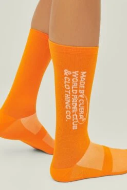 Cuera Premium Padel Sports Socks (Orange) -Tennis Equipment Store PremiumPadelSportSocksOrange8
