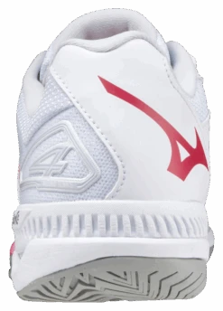 Mizuno Exceed Tour 4 AC Women Padel Shoes (White/Red) -Tennis Equipment Store SH 61GA207164 05