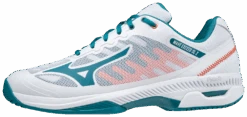 Mizuno Wave Exceed SL 2 (AC) Padel Shoes (White/Harborblue/Firecracker) -Tennis Equipment Store SH 61GA211885 00