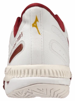 Mizuno Wave Exceed Tour 5 AC Women Padel Shoes (White/Cabernet/Papyrus) -Tennis Equipment Store SH 61GA227164 05 2000