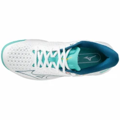 Mizuno Wave Exceed Tour 5 CC Womens Padel Shoes (White/Turquoise) -Tennis Equipment Store SH 61GC227523 04