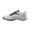 Wilson Hurakn Pro Padel Shoes (White Cooling Spray/Navy Blazer) -Tennis Equipment Store WRS330460 3 Hurakn Pro Mens White CoolingSpray NavyBlazer.png.cq5dam.web .1200.1200