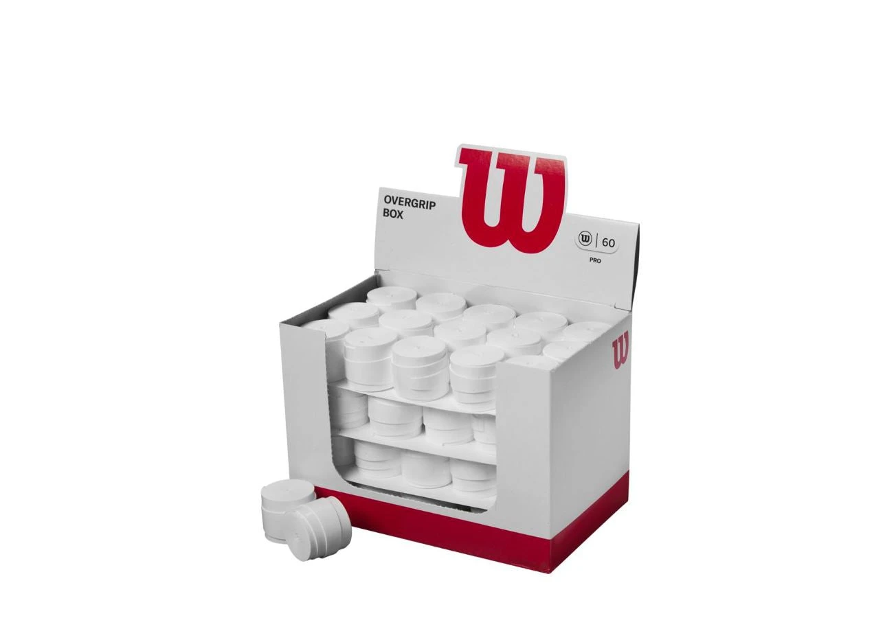 Wilson Pro Overgrip (White, 60-pack)