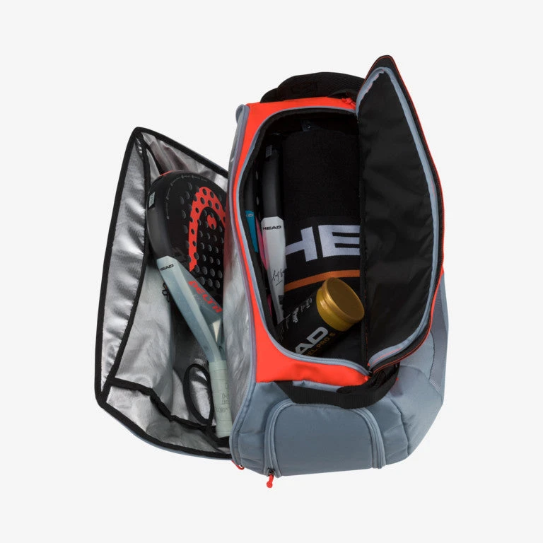 Head Delta Sport Padel Bag (Grey/Orange) 4 Head Delta Sport Padel Bag (Grey/Orange) - Image 2