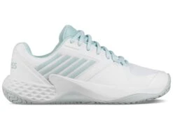 K-Swiss Womens Aero Court Padel Shoes (White/Light Blue)