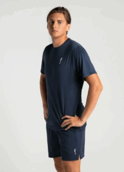 RS Padel Men's Performance Tee (Navy Blue)