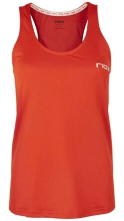 Nox Women's Top (Red With White Logo)