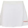 Nox Skirt (White With Red Logo) -Tennis Equipment Store nox nederdel hvid med r dt logo 1