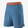 Wilson Bela Power 8" Shorts II (Mens, Bue Coral) -Tennis Equipment Store wilsonbelacoralshorts1